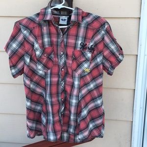 Harley Davidson me button up short sleeve shirt xl